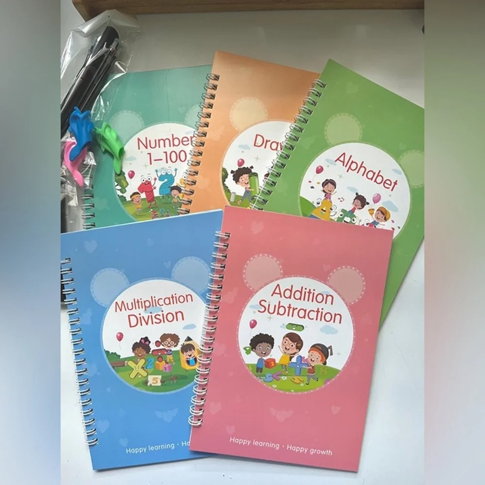 Magic Ink Practice Copybook - Reusable Writing Practice Book
